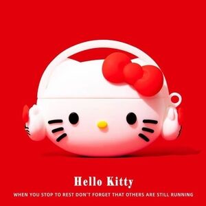 Red Hello Kitty Airpod 1,2,3,4 Pro, Pro 2 Case (Airpods not included)